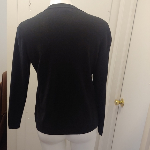 Charter club black button cardigan sweater - Picture 3 of 3